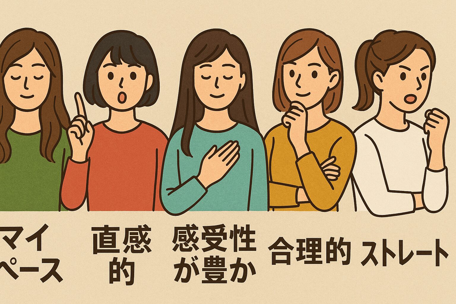 多いのはどんな性格？