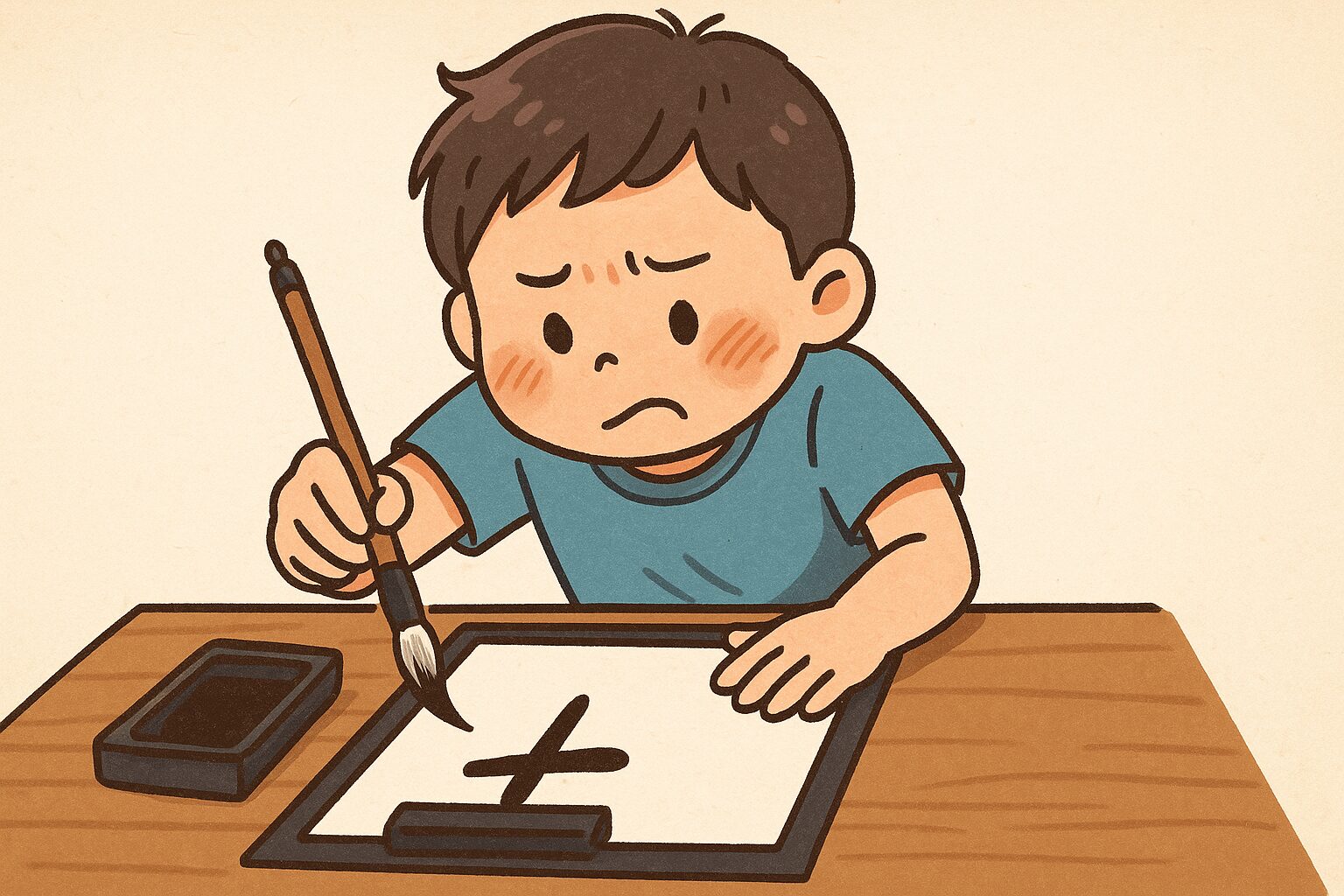 小学校の習字で苦痛を感じた過去