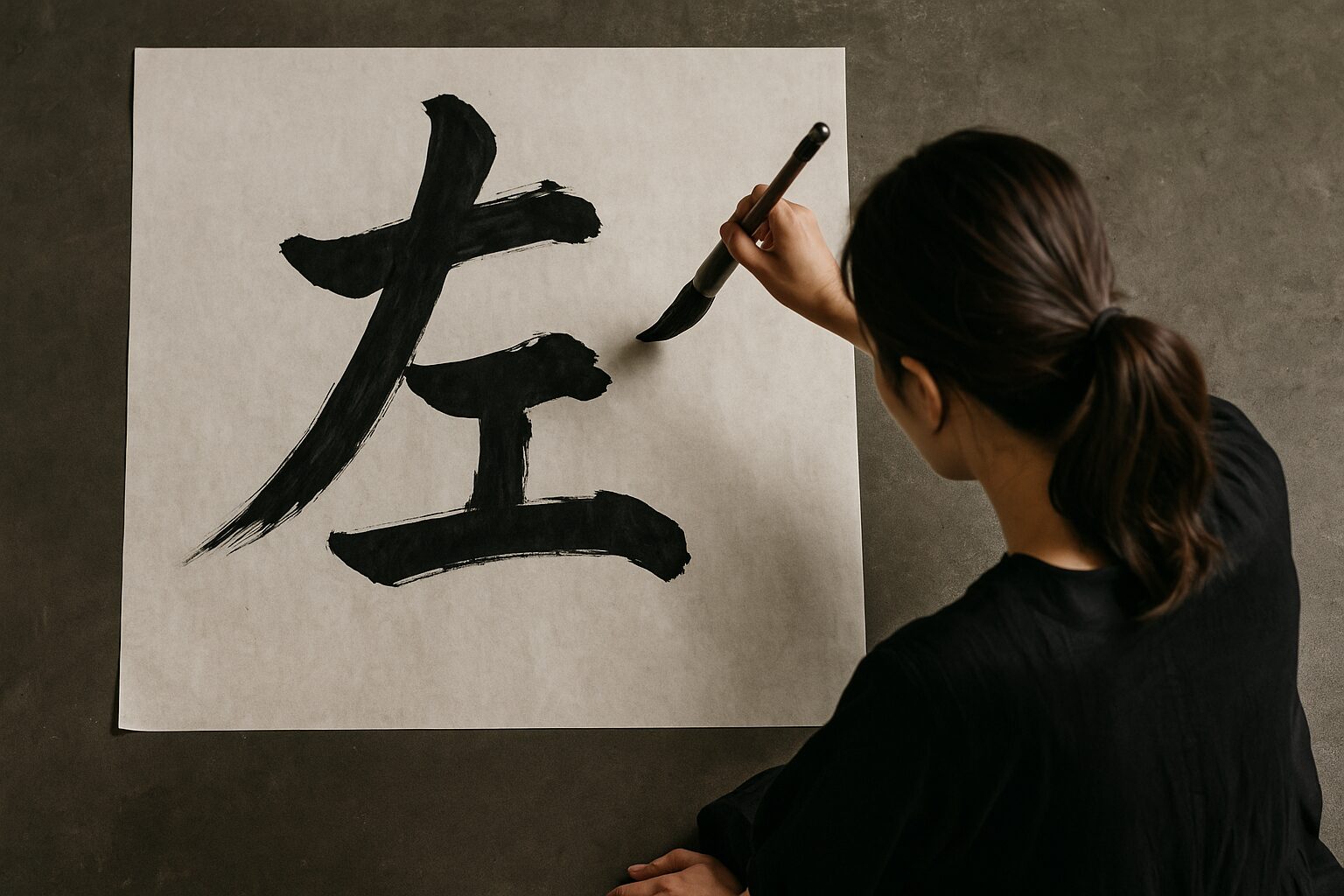 左利きでも習字ができる時代に変化