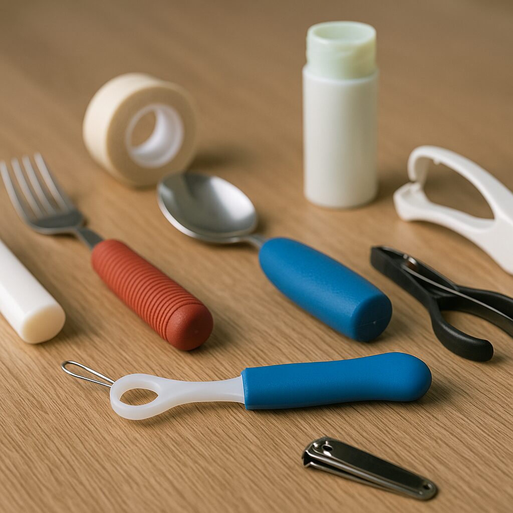利き手が使えない時に役立つ便利グッズの実例紹介