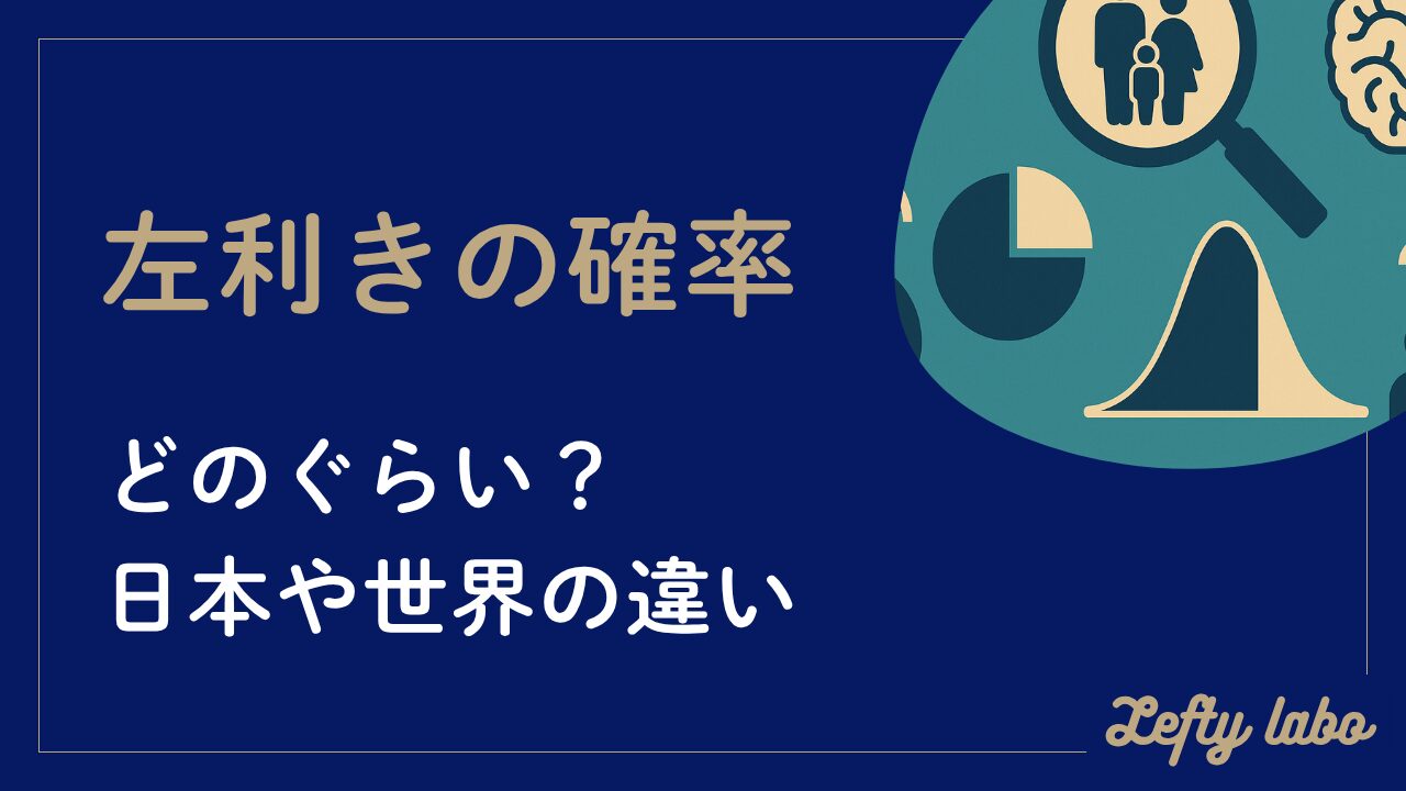 左利きの確率はどのぐらい？日本と世界の違い・遺伝についても徹底解説