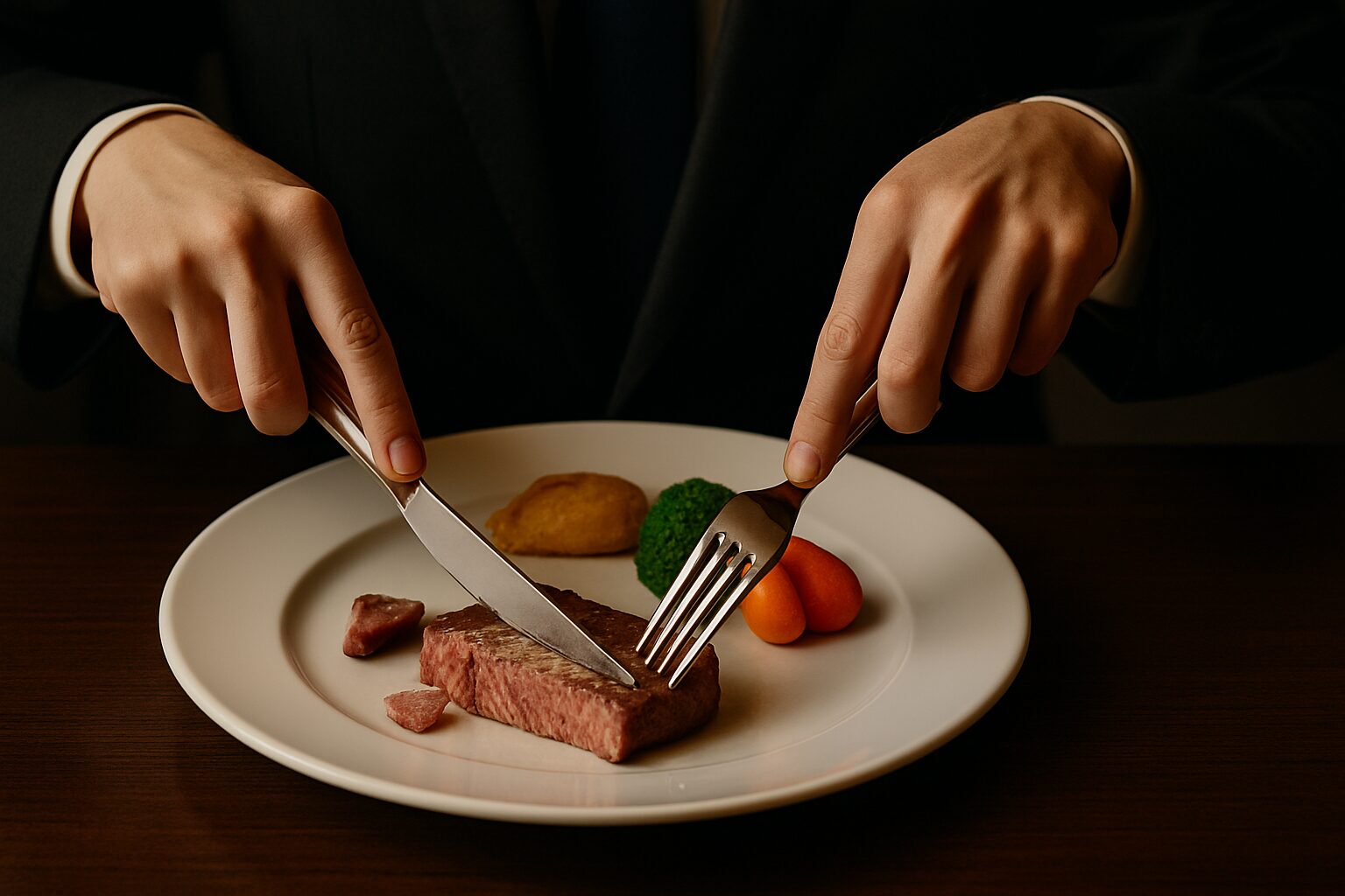 勝負所で役立つ！左利きのテーブルマナー実践